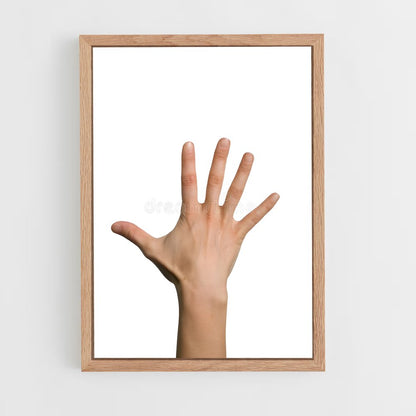 ap-open hand-4 cadre Bois clair