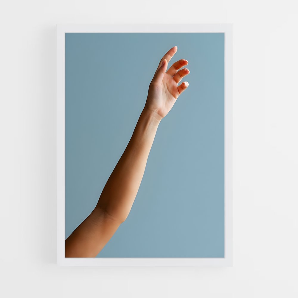 ap-open hand-5 cadre Blanc