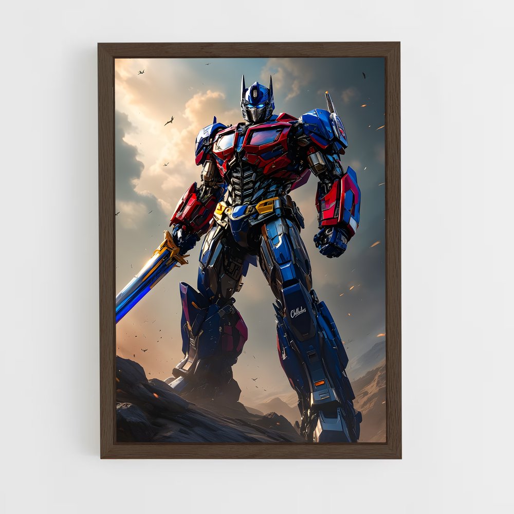 ap-optimus prime-1 cadre Bois foncé