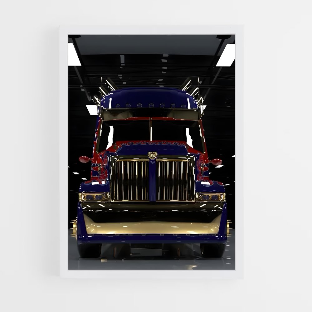 ap-optimus prime truck-2 cadre Blanc