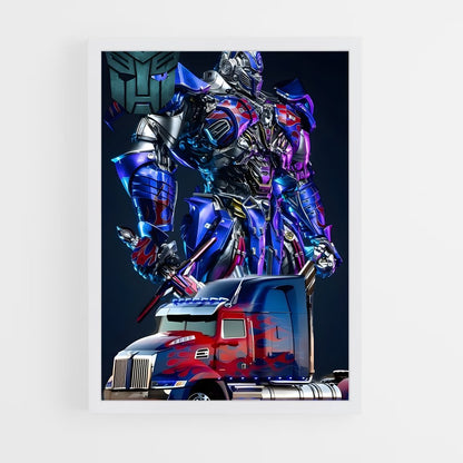 ap-optimus prime truck-4 cadre Blanc