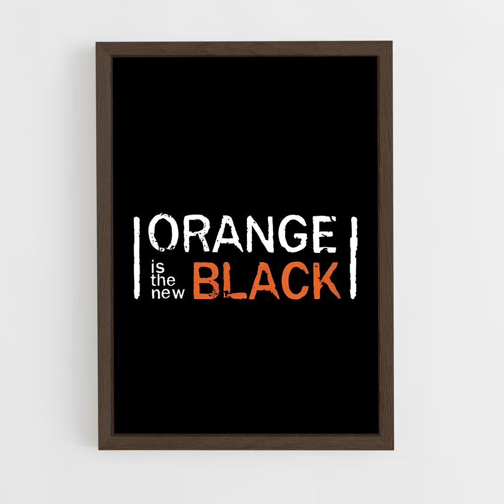 ap-orange is the new black-3 cadre Bois foncé