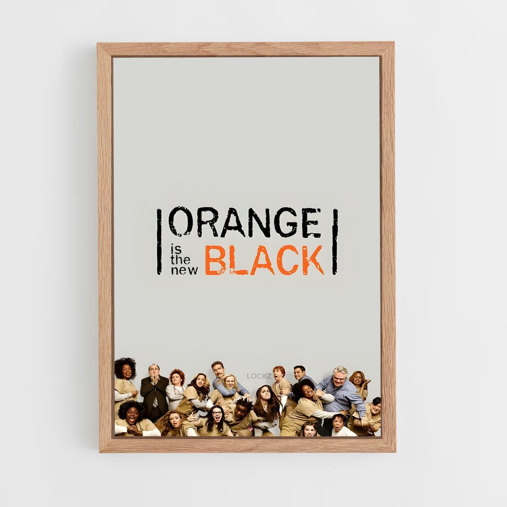 ap-orange is the new black-6 cadre Bois clair