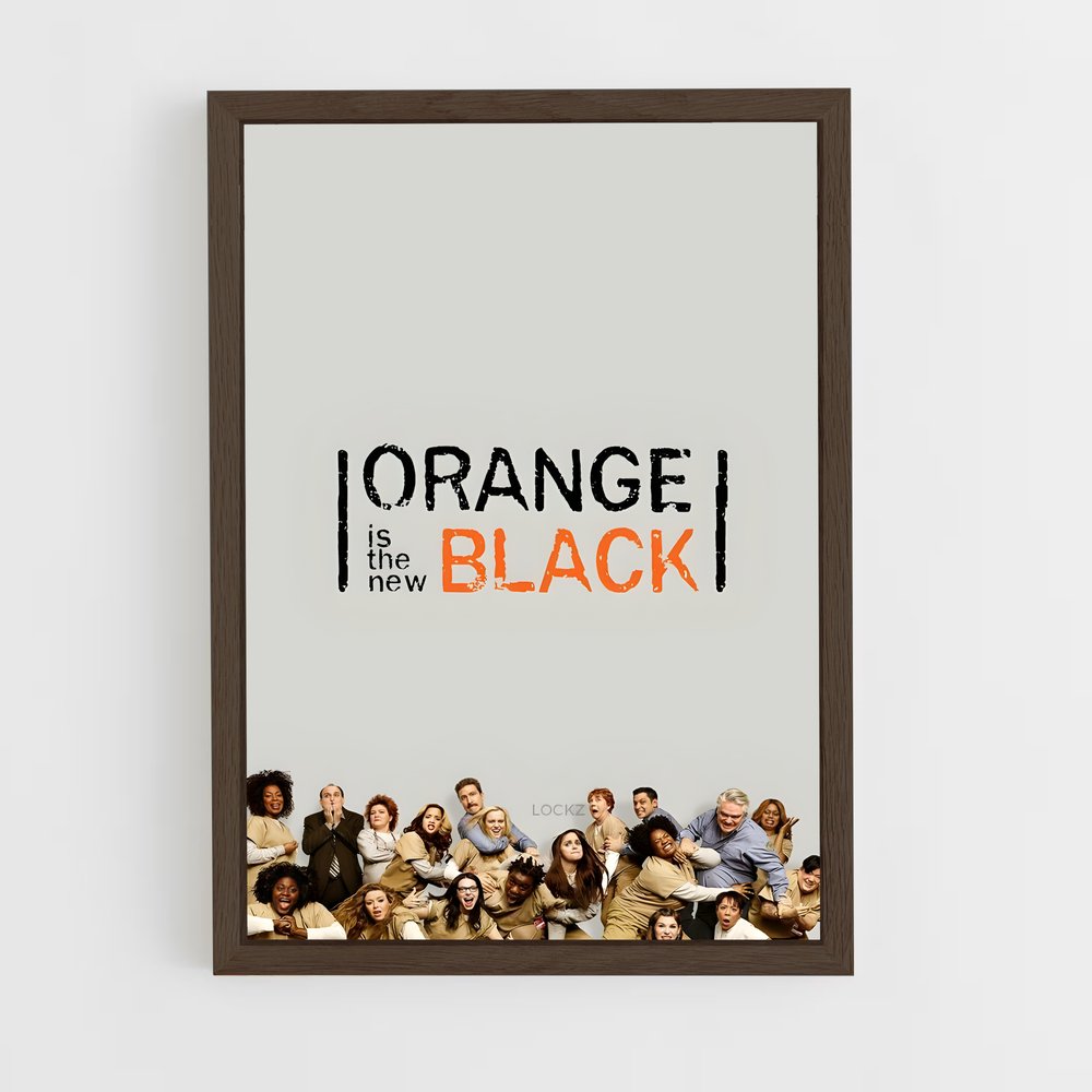 ap-orange is the new black-6 cadre Bois foncé