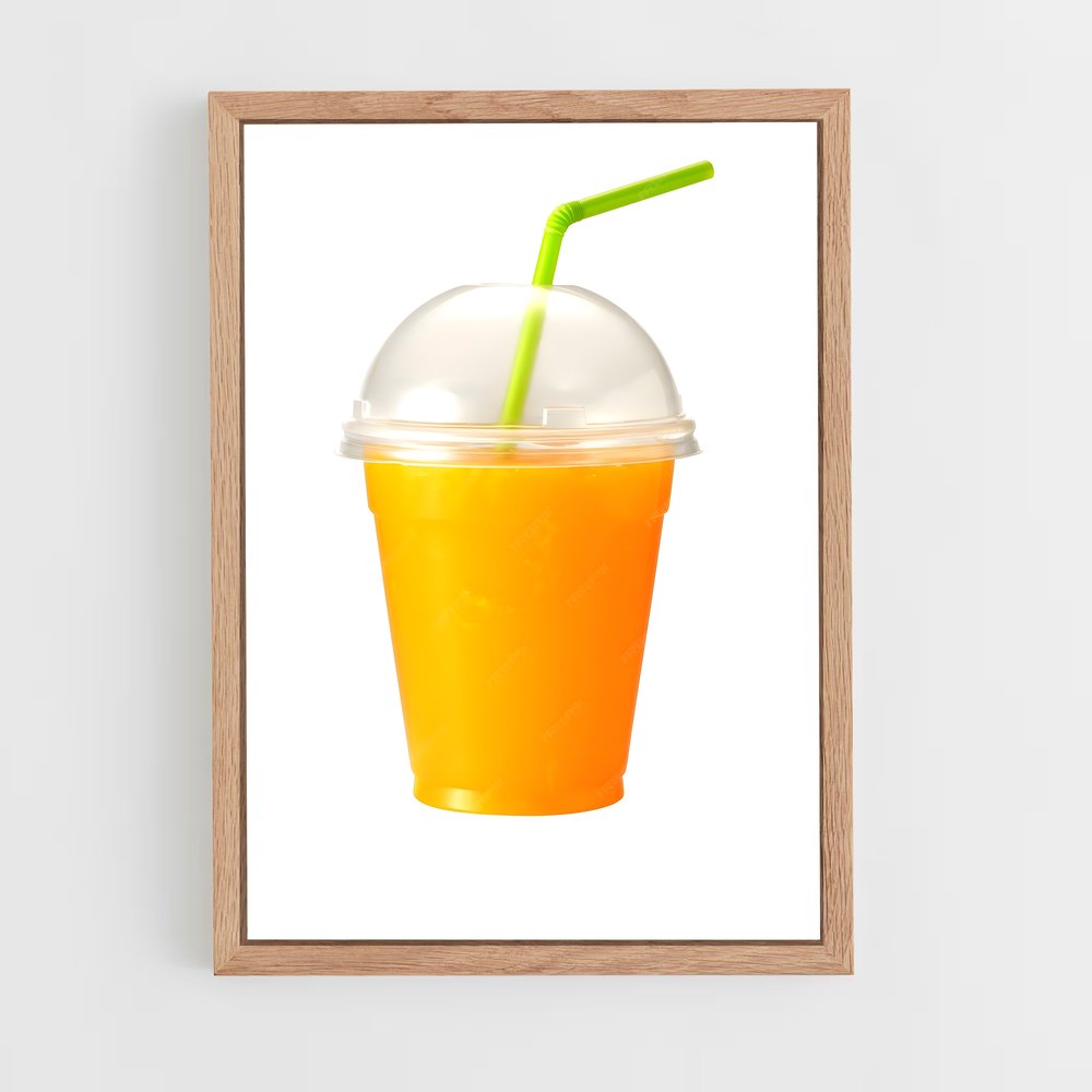 ap-orange juice-2 cadre Bois clair