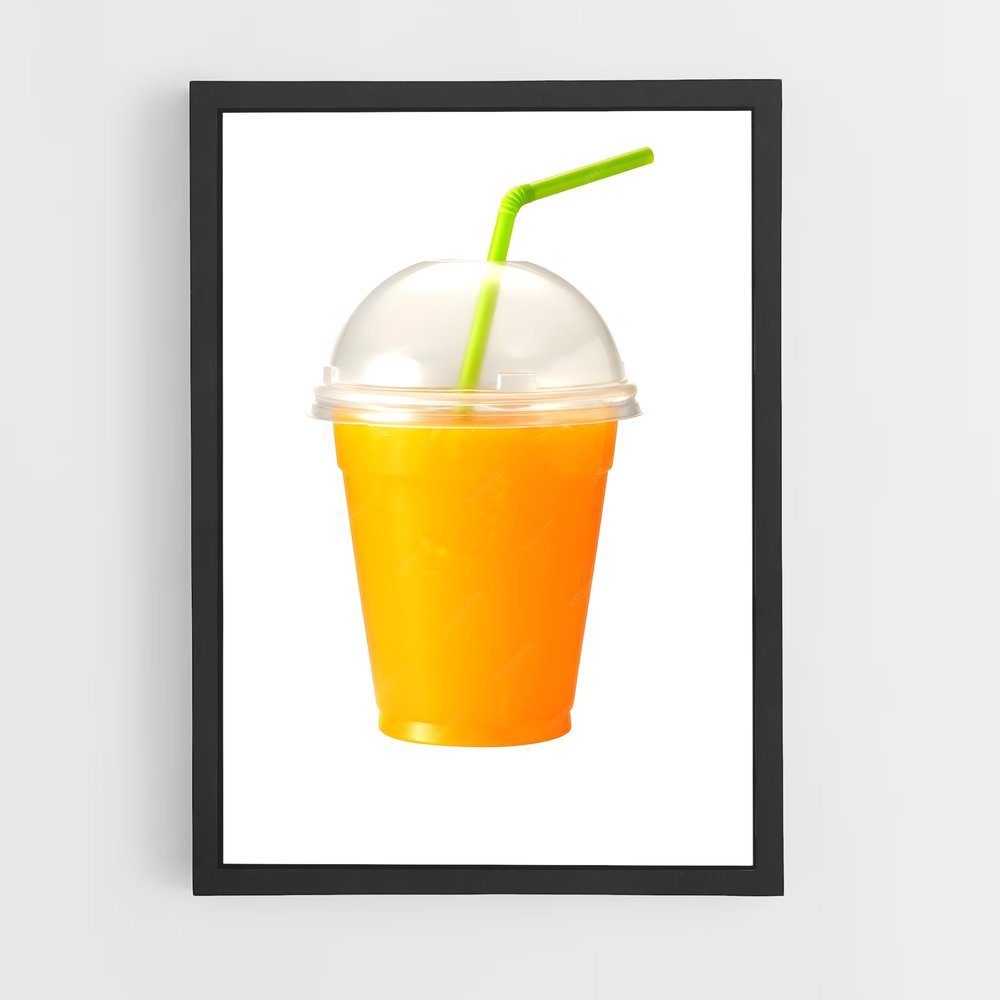 ap-orange juice-2 cadre Noir