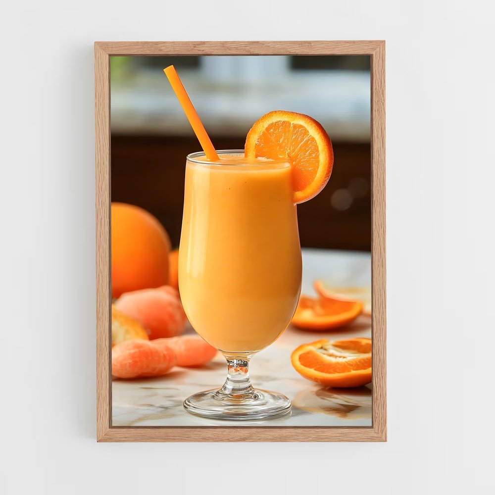 ap-orange juice-4 cadre Bois clair