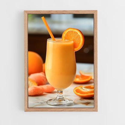 ap-orange juice-4 cadre Bois clair