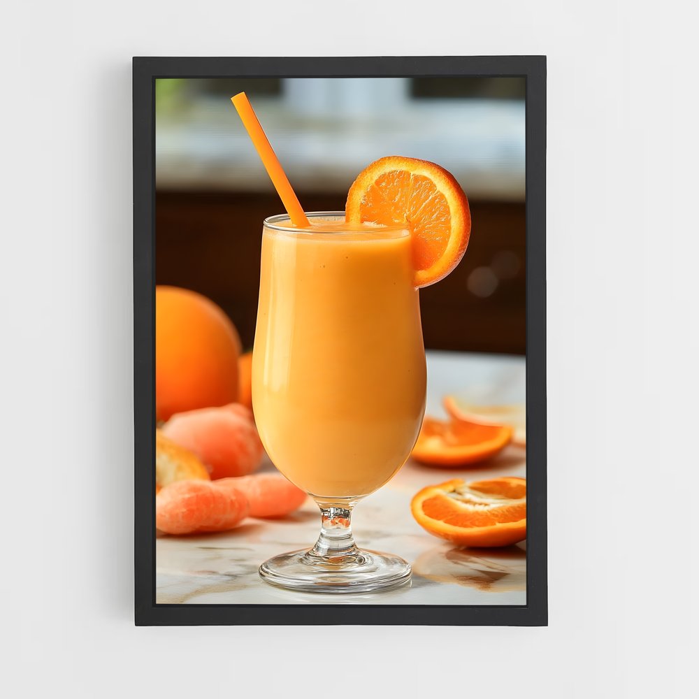 ap-orange juice-4 cadre Noir