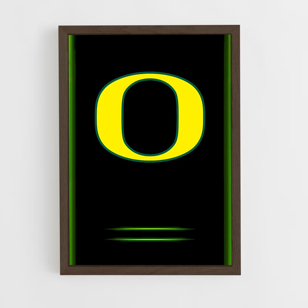 ap-oregon ducks-11 cadre Bois foncé