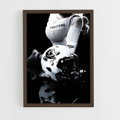 ap-oregon ducks-13 cadre Bois foncé