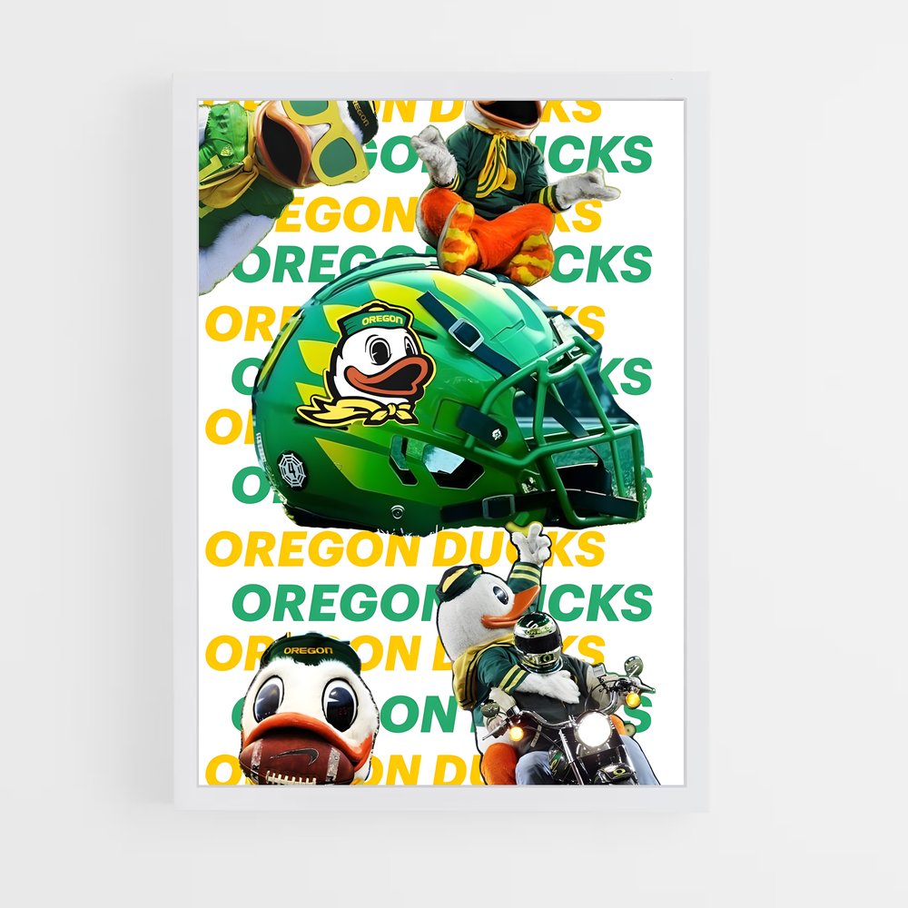 ap-oregon ducks-9 cadre Blanc