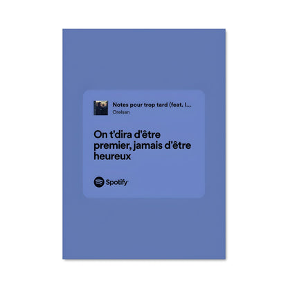 Poster Orelsan Blue Vibes