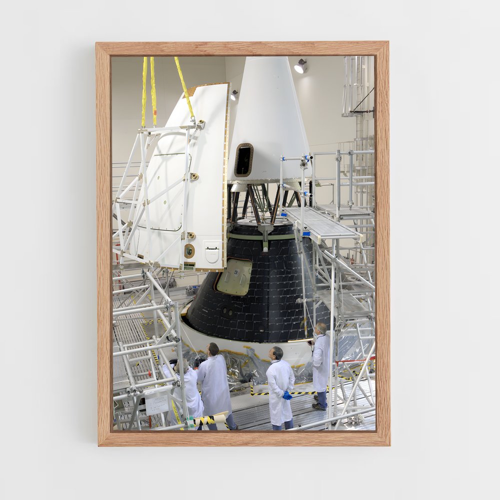 ap-orion spacecraft-3 cadre Bois clair