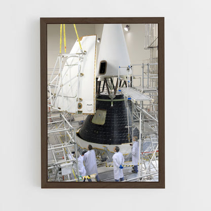 ap-orion spacecraft-3 cadre Bois foncé