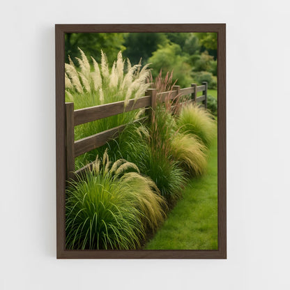 ap-ornamental grass-2 cadre Bois foncé