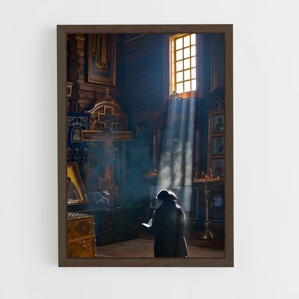ap-orthodox christianity-4 cadre Bois foncé