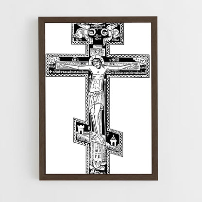 ap-orthodox cross-1 cadre Bois foncé