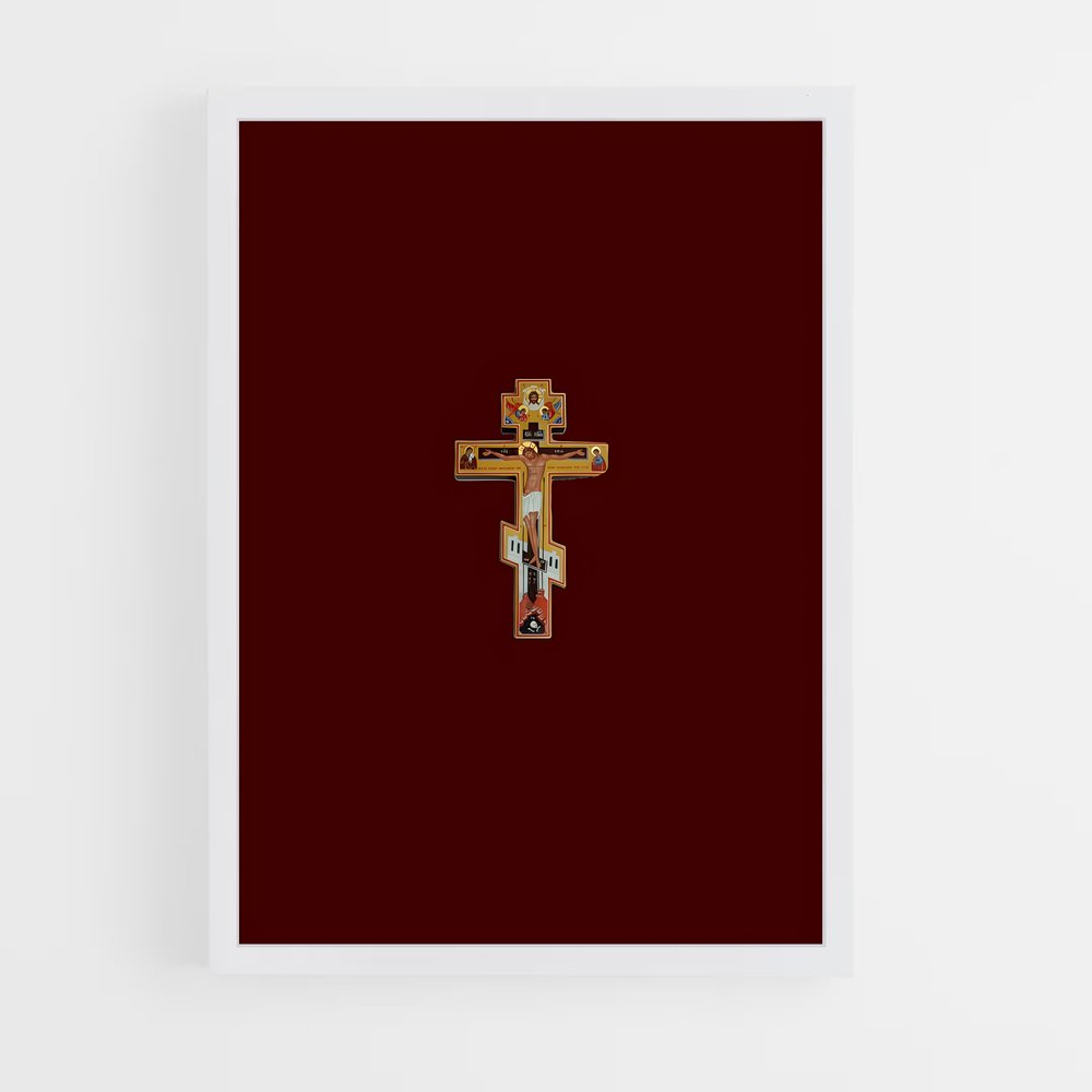 ap-orthodox cross-2 cadre Blanc