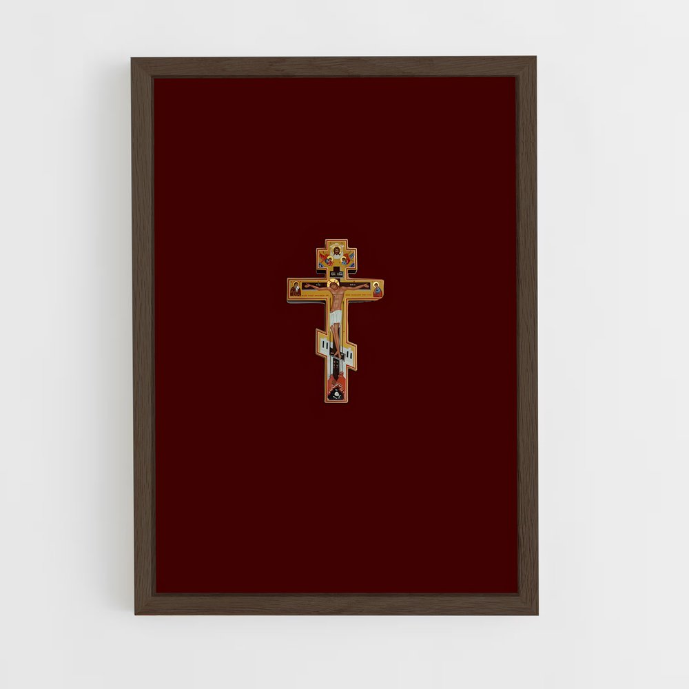ap-orthodox cross-2 cadre Bois foncé
