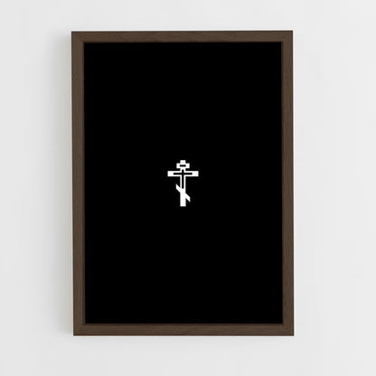 ap-orthodox cross-3 cadre Bois foncé
