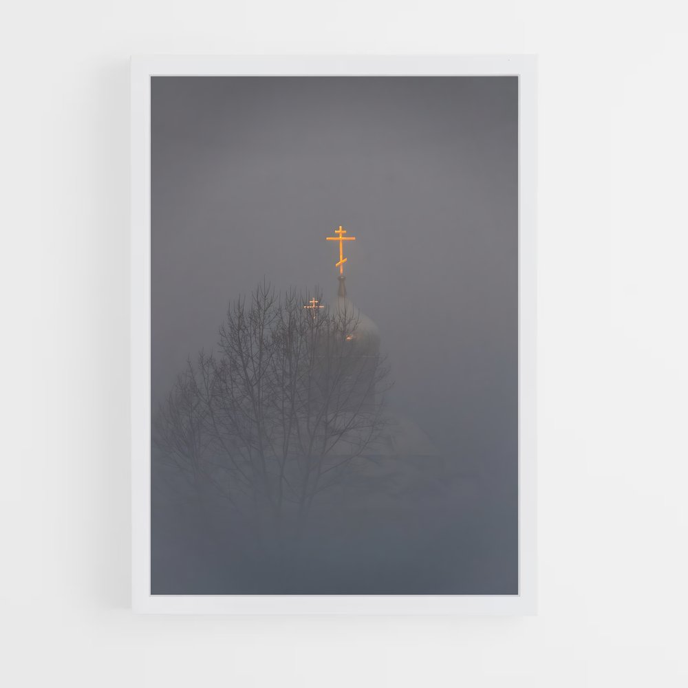 ap-orthodox cross-4 cadre Blanc