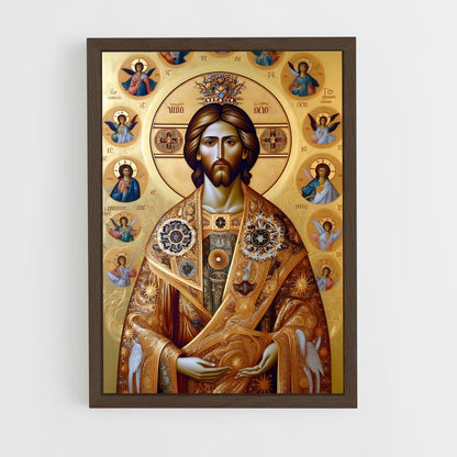 ap-orthodox icons-2 cadre Bois foncé