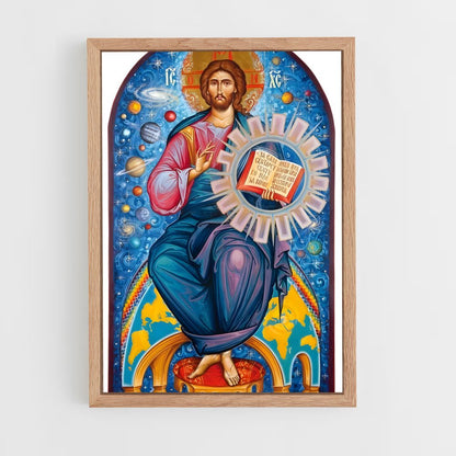ap-orthodox icons-5 cadre Bois clair