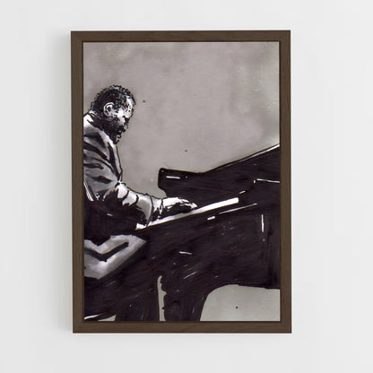 ap-oscar peterson-2 cadre Bois foncé