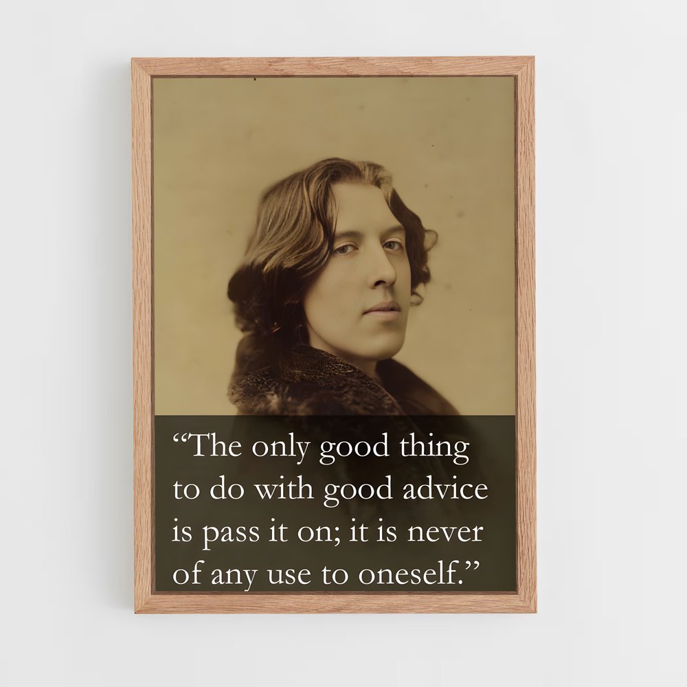 ap-oscar wilde-5 cadre Bois clair