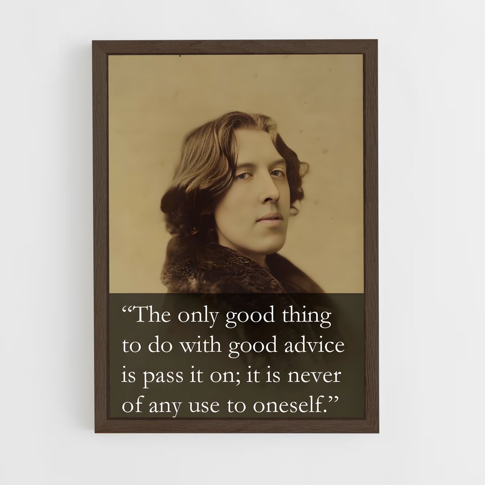 ap-oscar wilde-5 cadre Bois foncé
