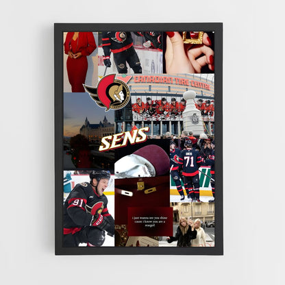 ap-ottawa senators-9 cadre Noir