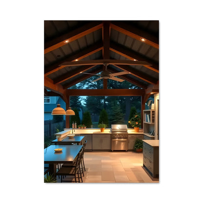 Poster Outdoor kitchen 23938