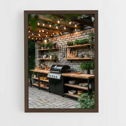 ap-outdoor kitchen-1 cadre Bois foncé