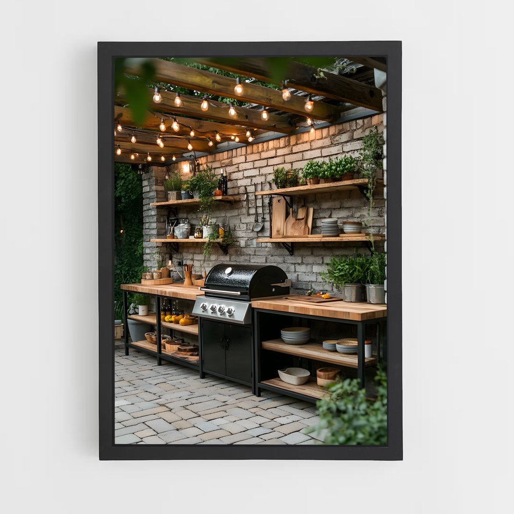 ap-outdoor kitchen-1 cadre Noir