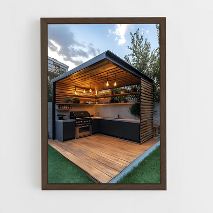 ap-outdoor kitchen-10 cadre Bois foncé