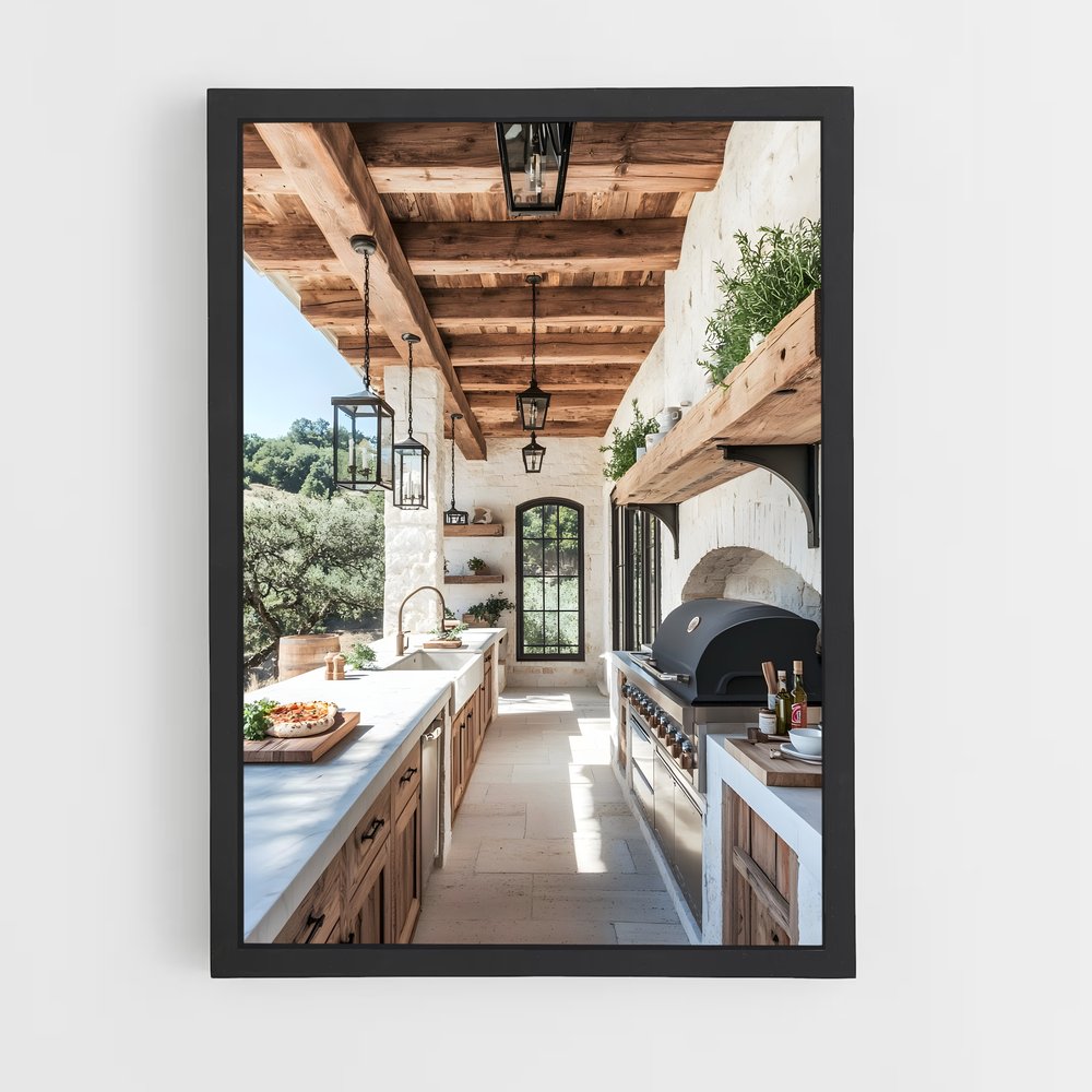ap-outdoor kitchen-13 cadre Noir