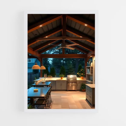 ap-outdoor kitchen-2 cadre Blanc