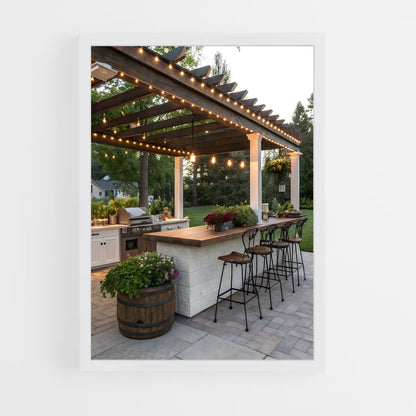 ap-outdoor kitchen-3 cadre Blanc