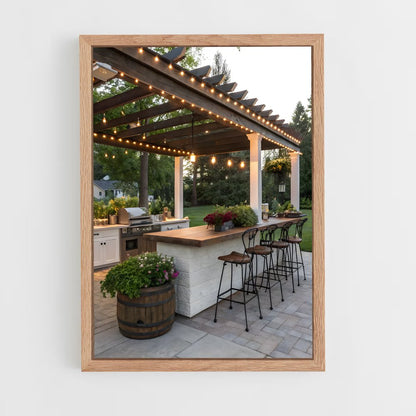 ap-outdoor kitchen-3 cadre Bois clair