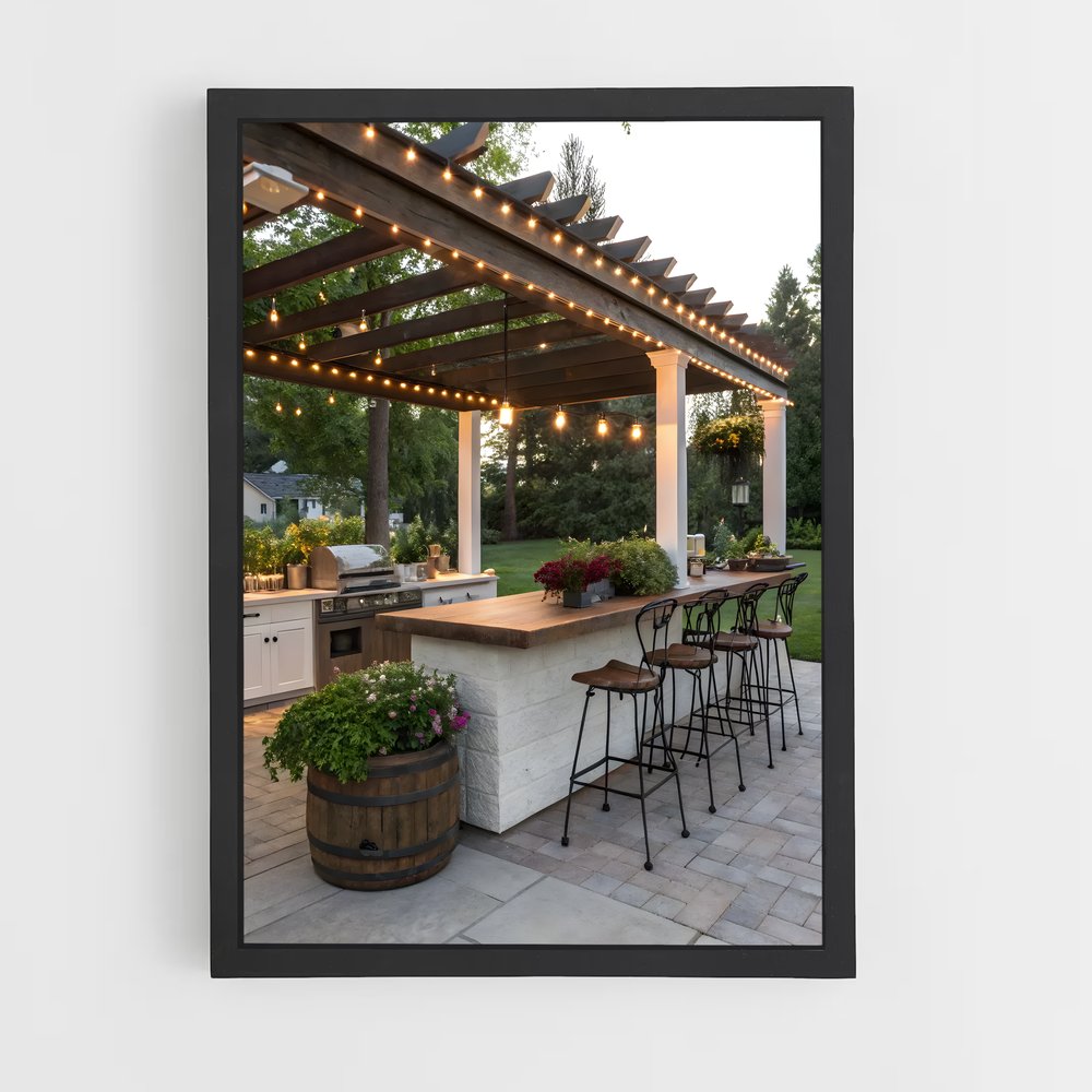 ap-outdoor kitchen-3 cadre Noir