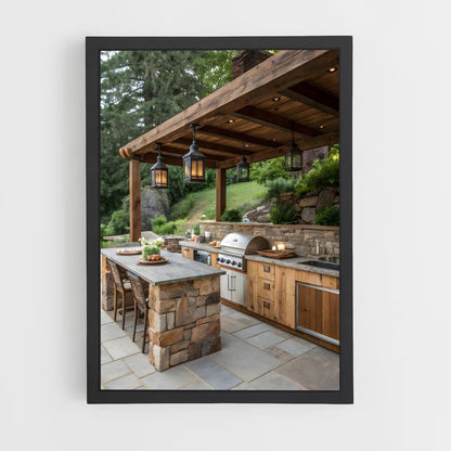 ap-outdoor kitchen-4 cadre Noir