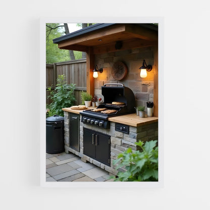 ap-outdoor kitchen-5 cadre Blanc