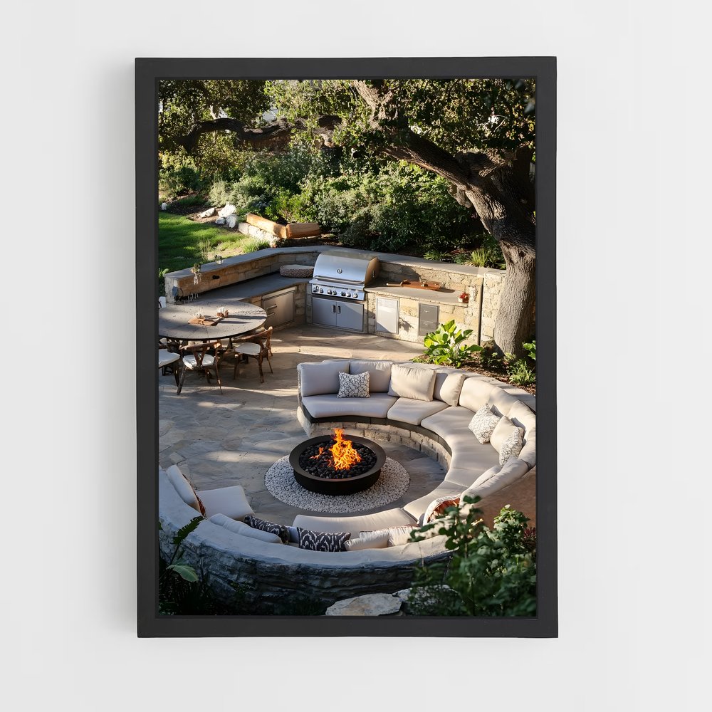 ap-outdoor kitchen-6 cadre Noir