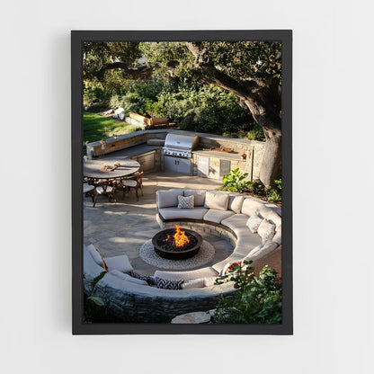 ap-outdoor kitchen-6 cadre Noir