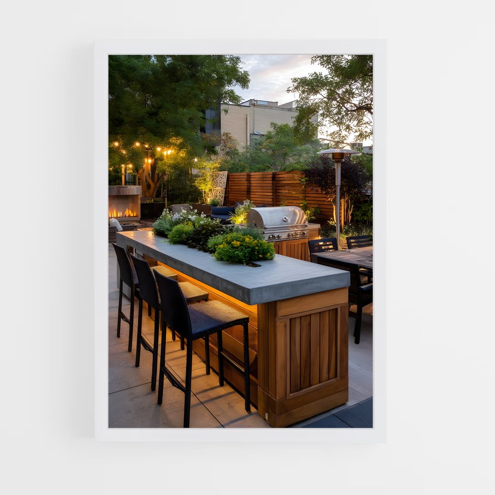 ap-outdoor kitchen-8 cadre Blanc