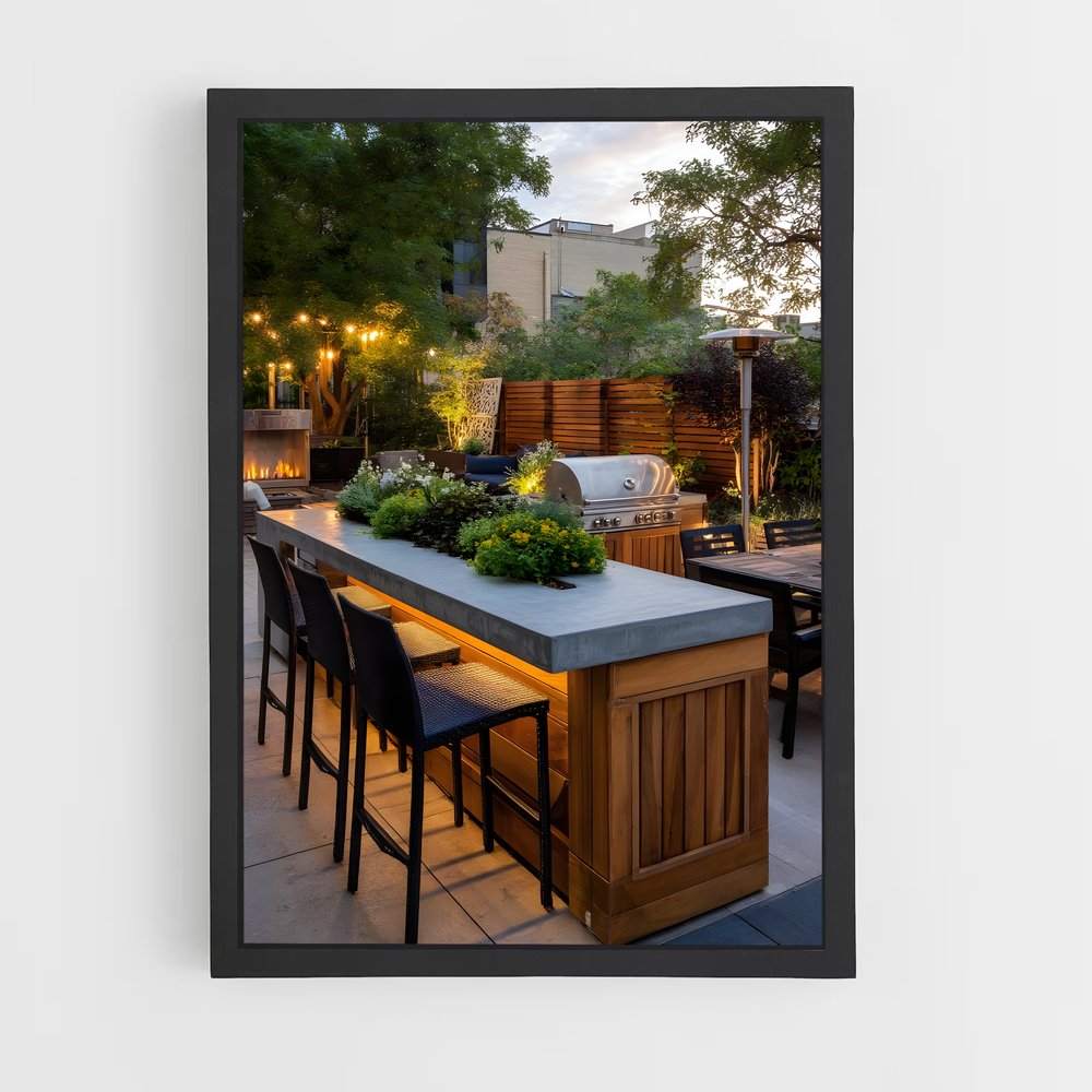 ap-outdoor kitchen-8 cadre Noir