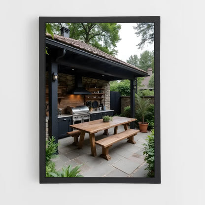 ap-outdoor kitchen-9 cadre Noir