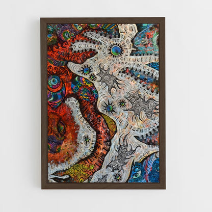 ap-outsider art-1 cadre Bois foncé