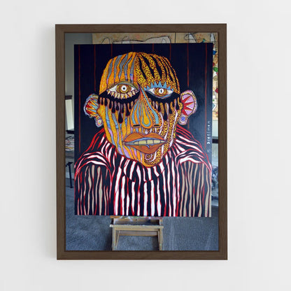 ap-outsider art-4 cadre Bois foncé